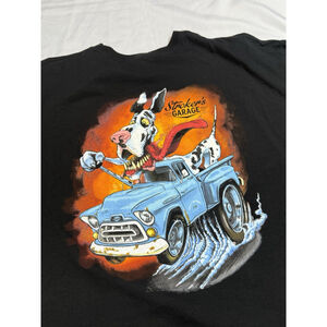 Stoker’s Garage Men’s Black T Shirt 3XL Alstyle Apparel Activewear Chevrolet Dog
